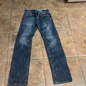 Mens Rock and Roll Denim Blue Jeans